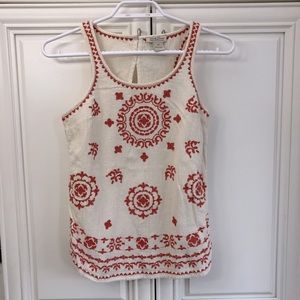 🥳HOST PICK🥳 Lucky Brand embroidered sleeveless top